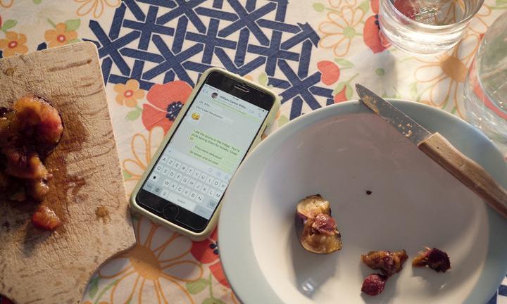 phone beside plums on table This Is Just to Say Midwest Video Poetry Fest