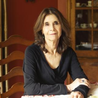 A woman sitting at a table